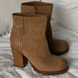 Sam Edelman Suede Lug Sole Bootie